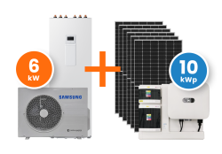 Tepeln erpadlo Samsung EHS ClimateHub Split (6,0 kW) AE260RNWSEG/EU + AE060RXEDEG/EU + fotovoltick systm Huawei 10kWp on-grid 3-fzy