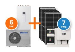 Tepeln erpadlo Samsung EHS ClimateHub Split (6,0 kW) AE260RNWSEG/EU + AE060RXEDEG/EU + fotovoltick systm Huawei 7kWp on-grid 3-fzy