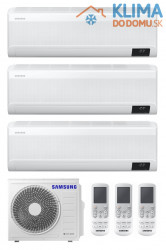 Multisplit SAMSUNG (3,5 / 2,0 / 2,0 kW) Elite + Elite + Elite - AR12CXCAAWKNEU/AR07CXCAAWKNEU/AR07CXCAAWKNEU + AJ068TXJ3KG/EU