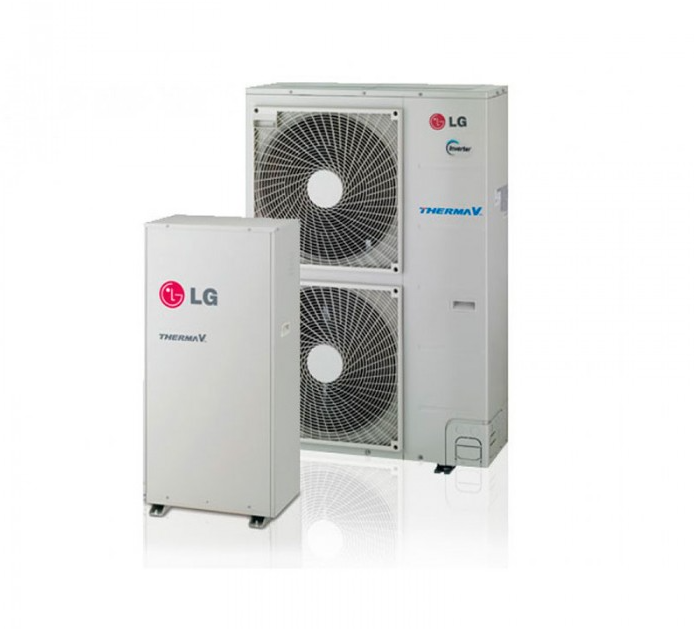 Tepelné čerpadlo vzduch / voda LG THERMA V - vysokoteplotný split (16,0 kW) HN1610H.NK3 + HU161HA.U33